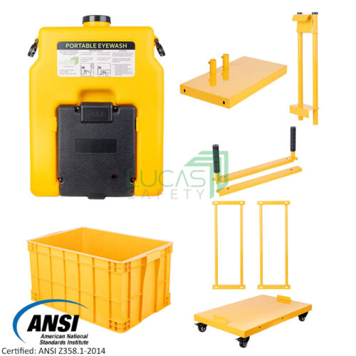 Portable Eyewash Station with Push Cart Eyewash.ph